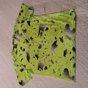 NWT Russell boys size XL 14-16, neon green, athletic t-shirt dry power 360